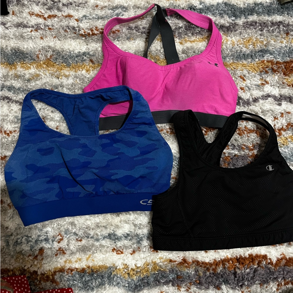 3 sport bras medium